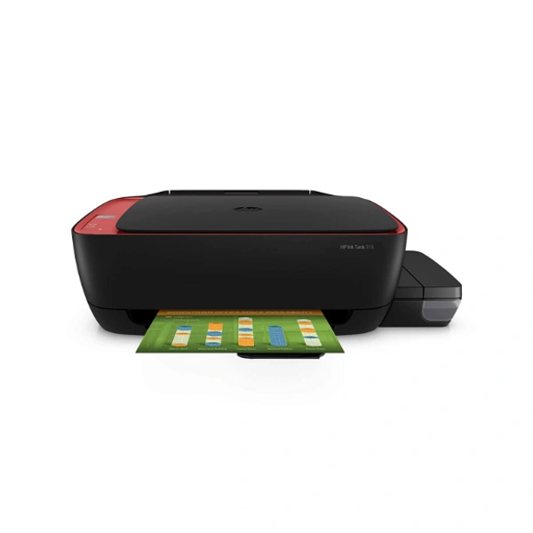 HP Ink Tank 316 Colour Printer, Scanner and Copier for Home/Office.  - Black and Red., Available